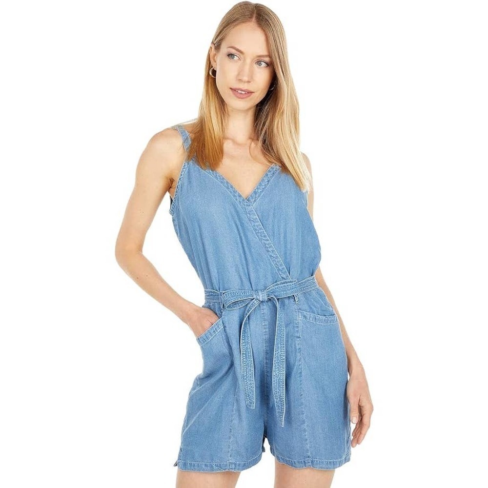 Paige Bettina V-Neck Romper Size L NWOT